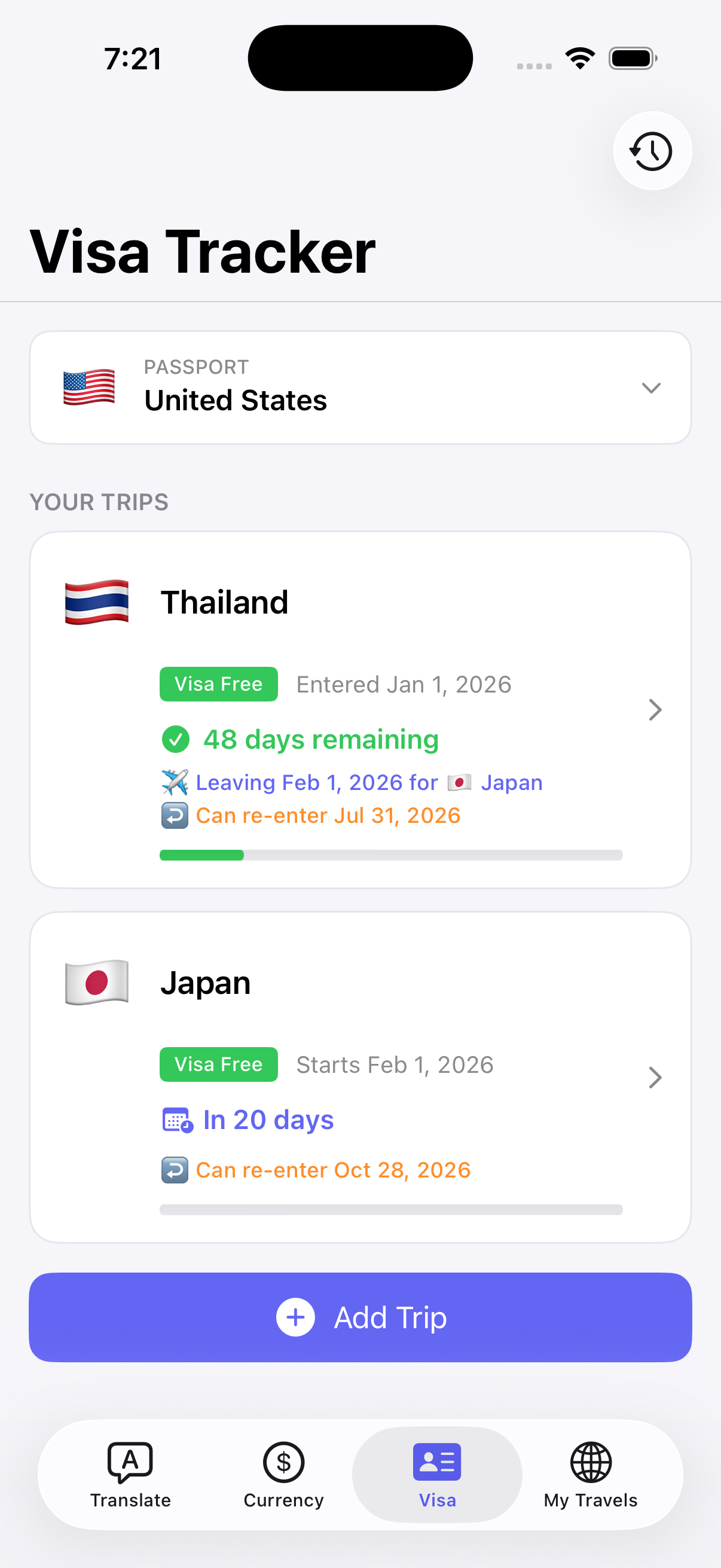 Captura de pantalla de l'app Ryokō